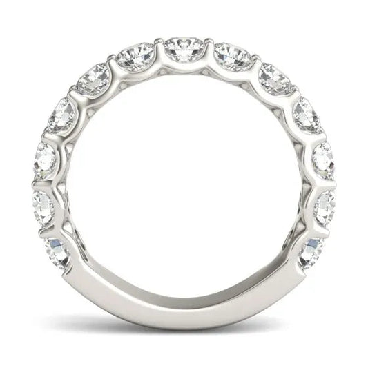 2 1/15 CTW Round Lab Grown Diamond Ring 14K White Gold (G-VS)